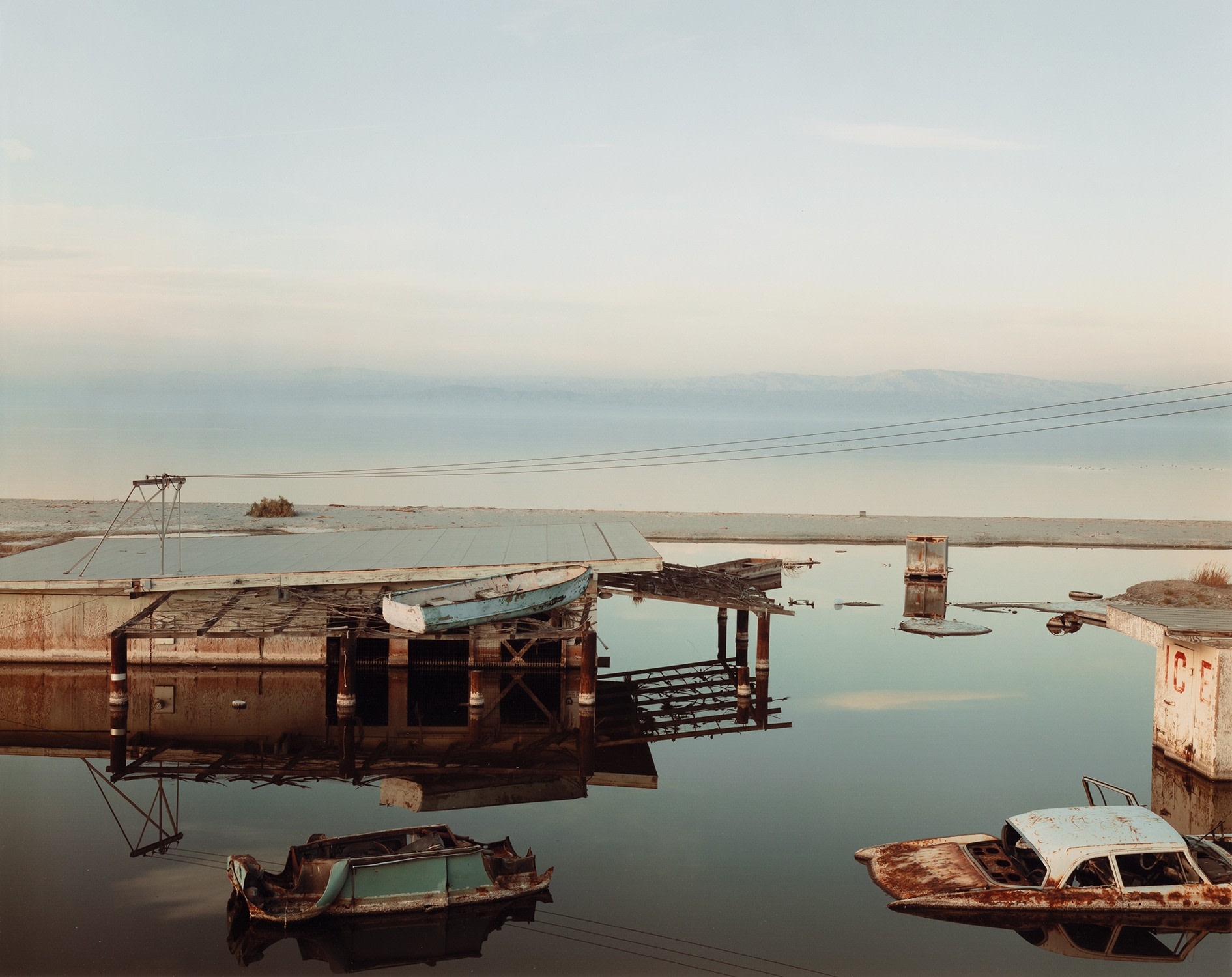 Richard Misrach | Stranded Rowboat, Salton Sea | MutualArt