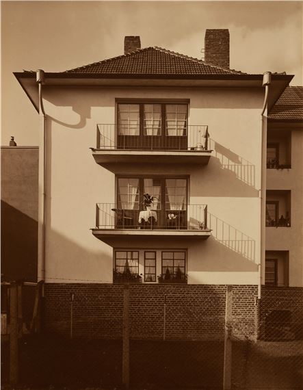 Untitled (apartment block façade with balconies by Werner Mantz, 1928