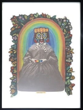 Artwork by Hannalie Taute, I Will Take my Last Piece of Rainbow, and Seek My Fortune, Made of Pastel