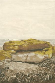 Study of the Yellow Rocks in Summer - Kristen McClarty