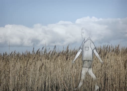 Artwork by Lien Botha, Head in the Clouds, from the Lost in Translation Series, Made of photograph