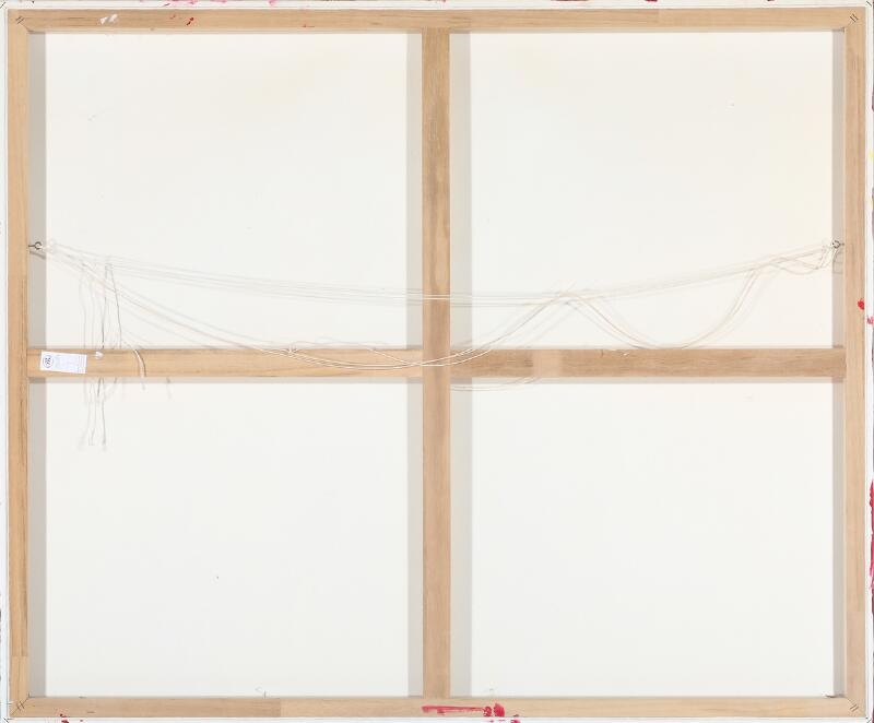 Artwork by Yrsa Isabel Lind, Composition with women, Made of Acrylic and gold leaf on canvas