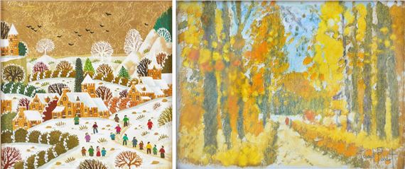 Paysage Hivernal by Alain Thomas, dated 1979