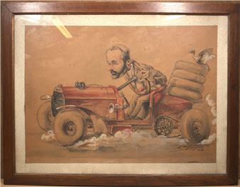 Alexandre Léon Lebarque Framed mixed-media lithograph - Alexandre Léon Lebarque