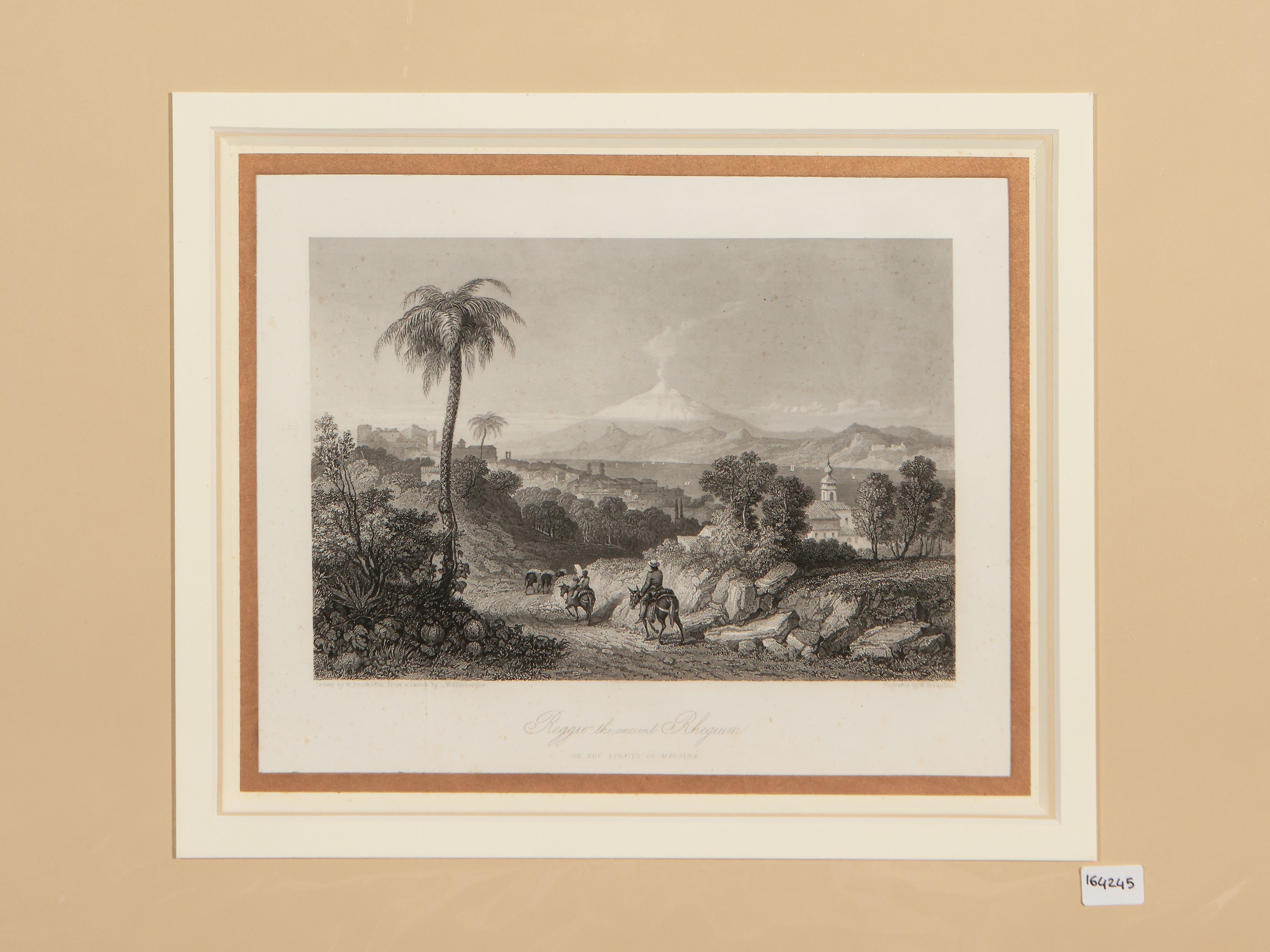 Brockedon, William | Reggio the ancient Rhegium on the Strait of ...