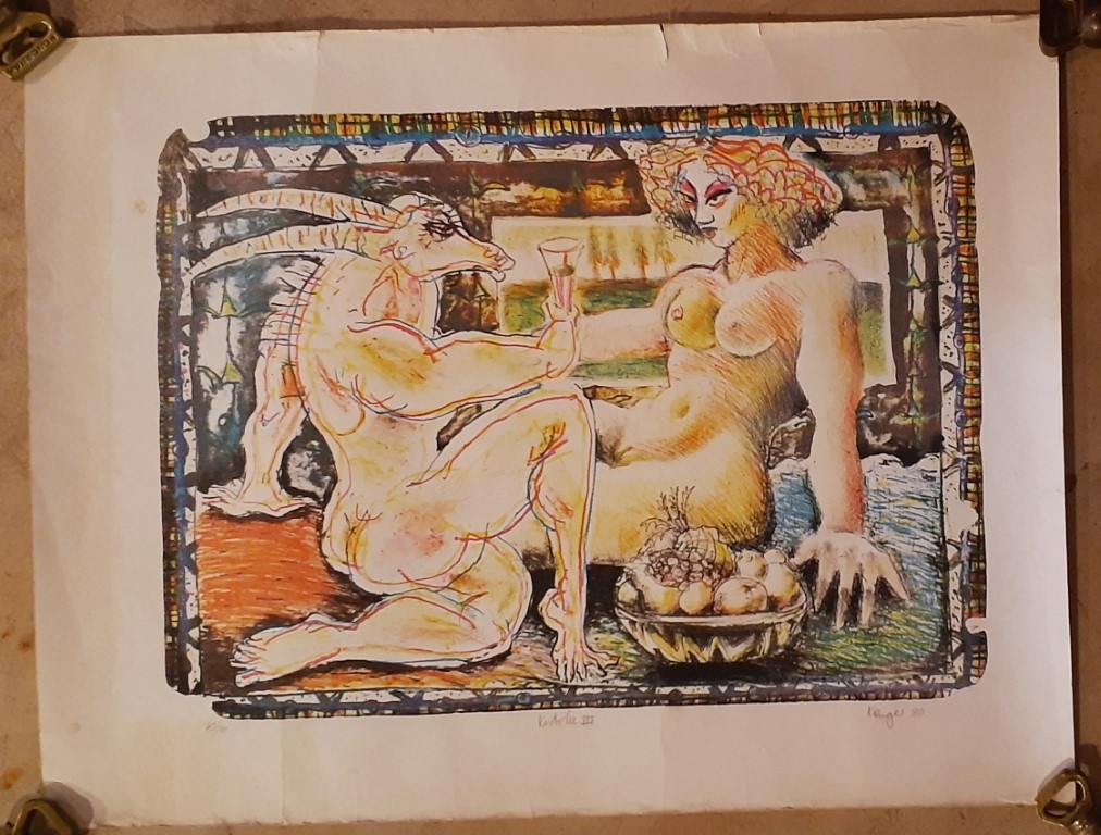 Artwork by Braam Kruger, Kasterlee III, Made of Lithograph in colours