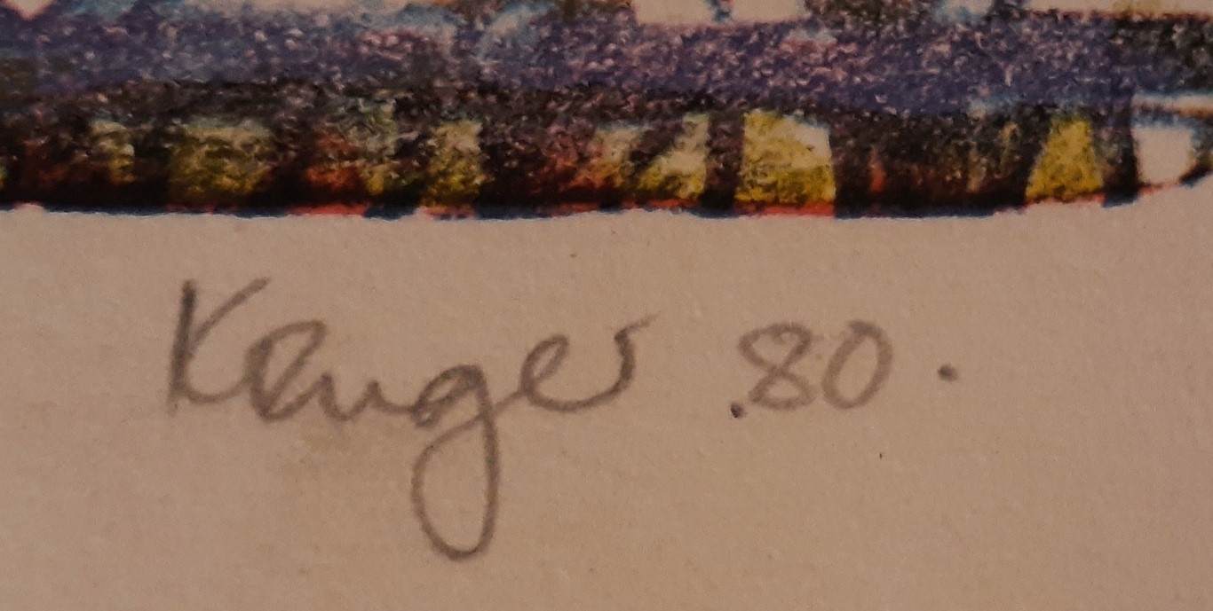 Artwork by Braam Kruger, Kasterlee III, Made of Lithograph in colours