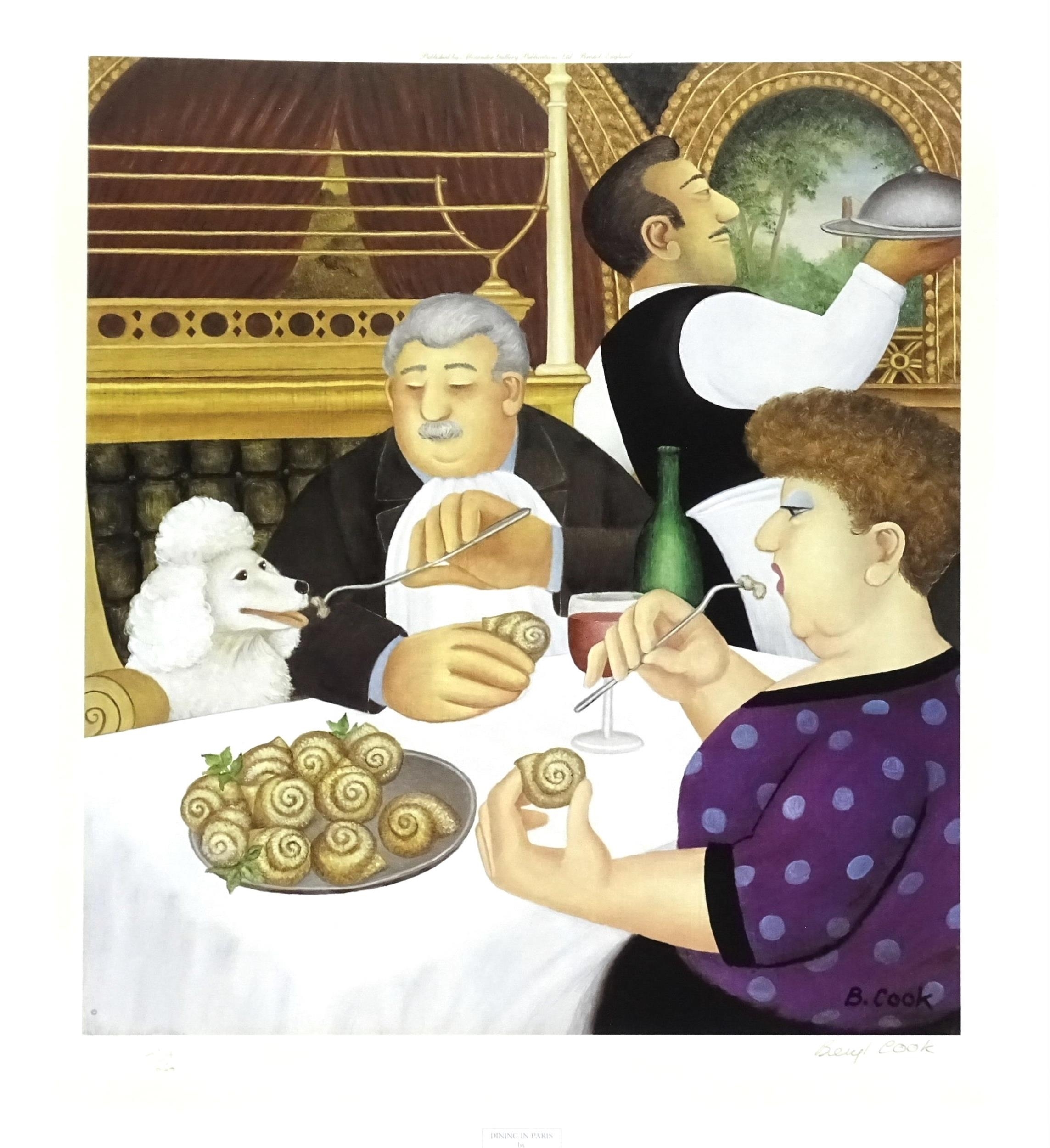 Beryl Cook | Dining in Paris | MutualArt