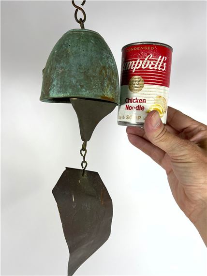 Jeff Cross | Jeff Cross bronze hanging wind chime bell | MutualArt