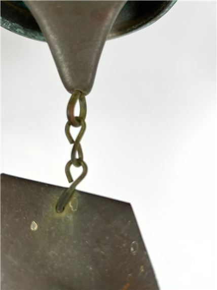 Jeff Cross | Jeff Cross bronze hanging wind chime bell | MutualArt
