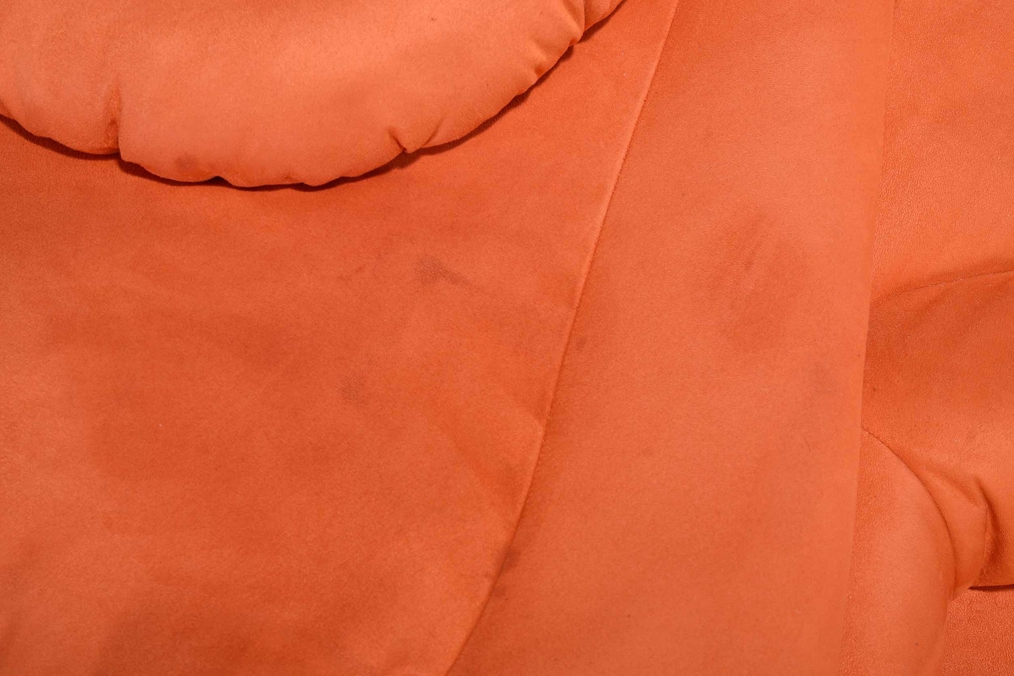 Artwork by Ubald Klug, Ubald Klug for De Sede Pair of Terrazza Landscapes Sofas, Made of orange upholstery