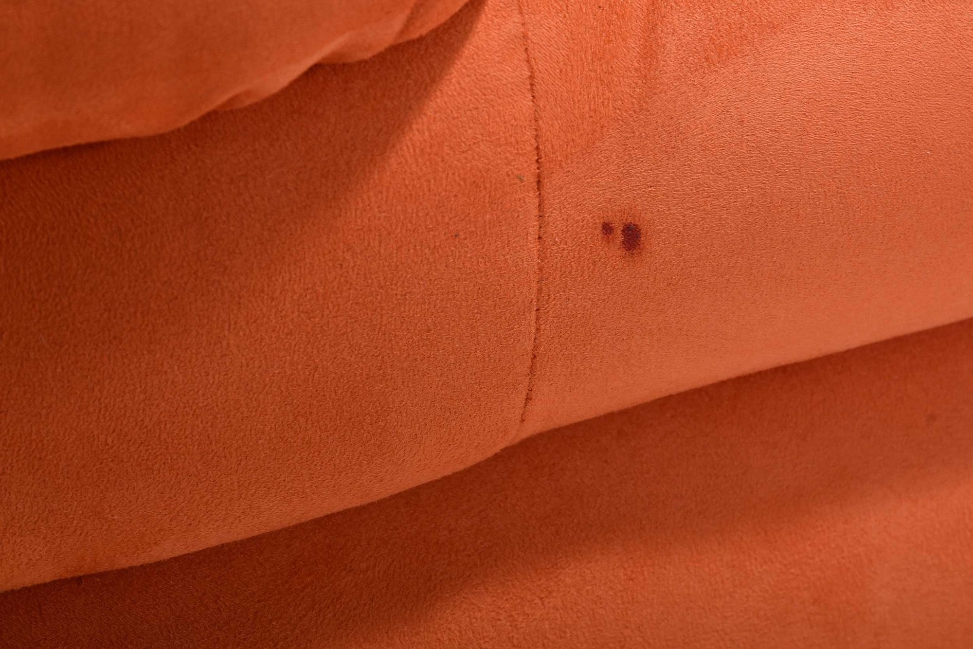 Artwork by Ubald Klug, Ubald Klug for De Sede Pair of Terrazza Landscapes Sofas, Made of orange upholstery