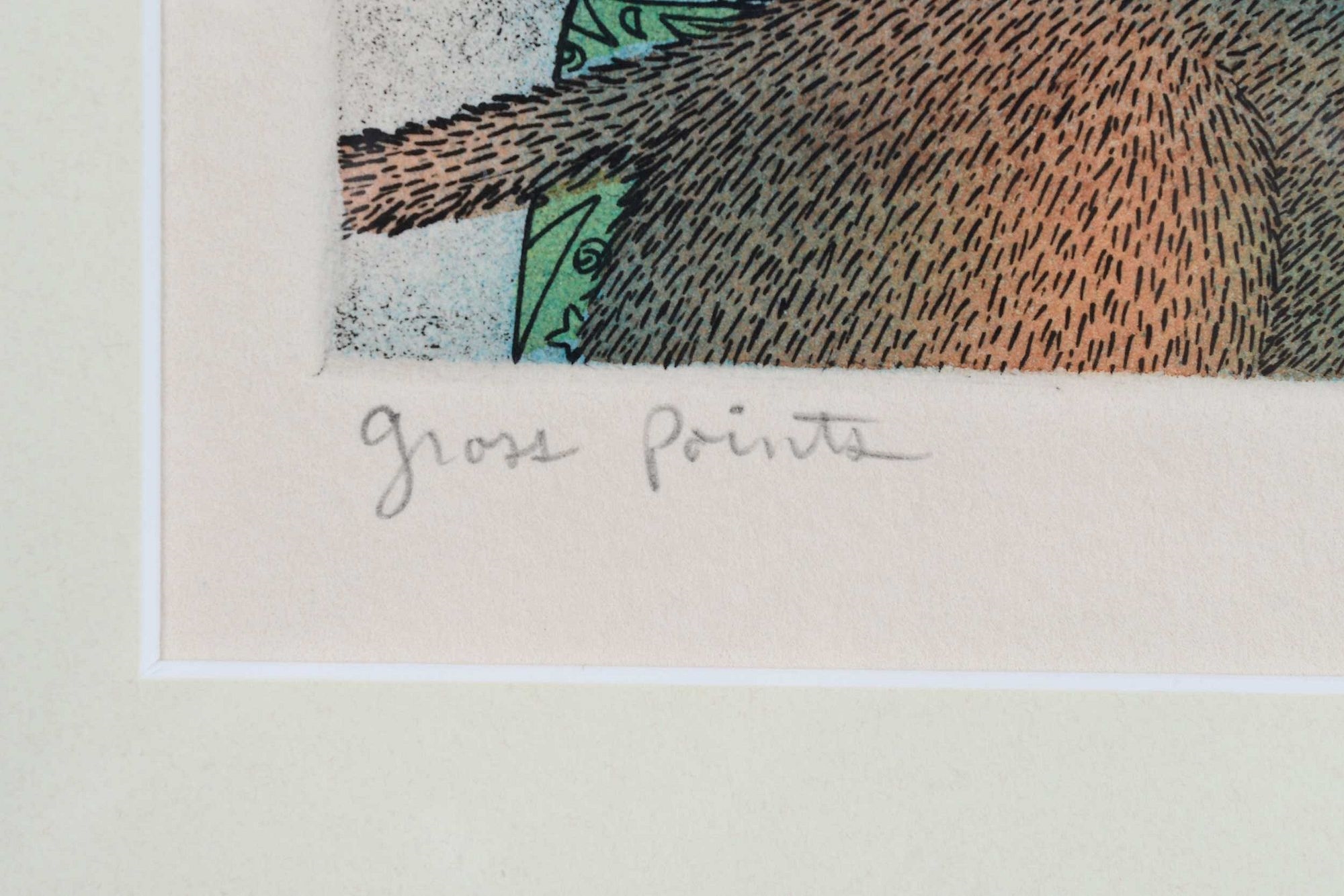 Artwork by T. P. Speer, Two Etchings, Made of color etching