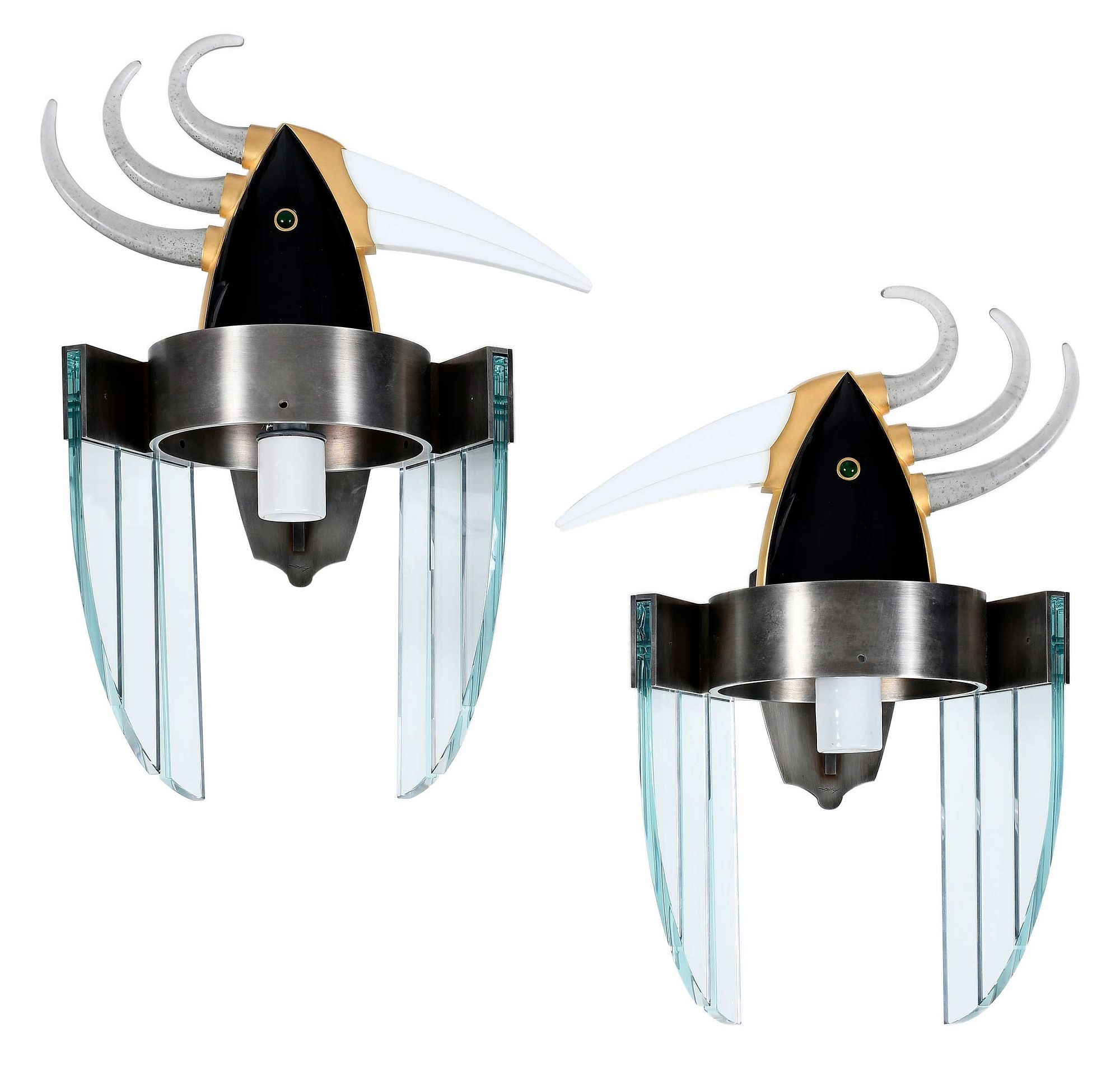 Artwork by Dan Dailey, Dan Dailey, Made of gilt steel, glass