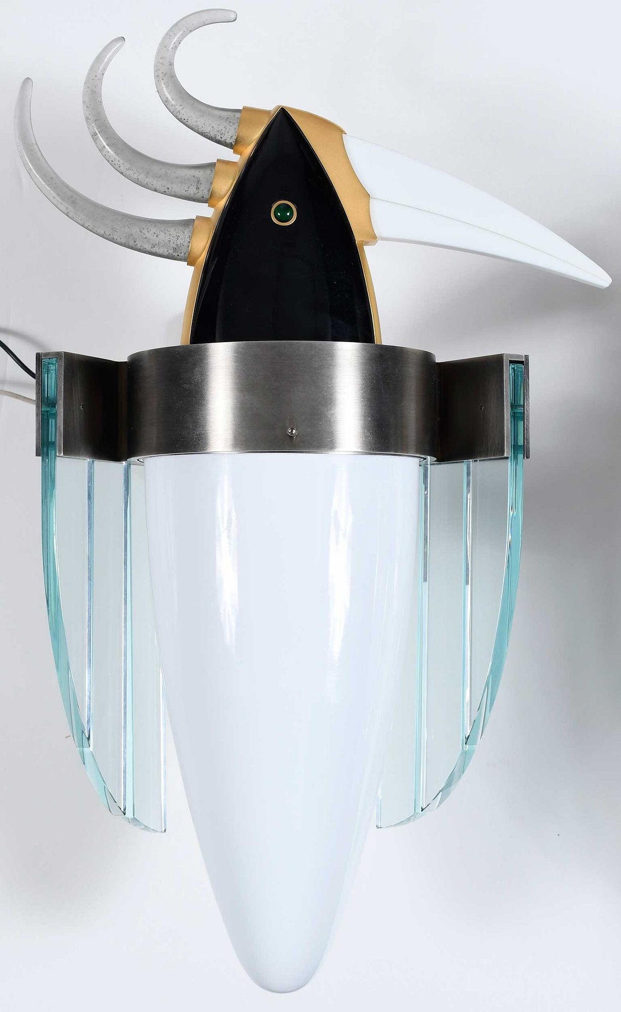 Artwork by Dan Dailey, Dan Dailey, Made of gilt steel, glass