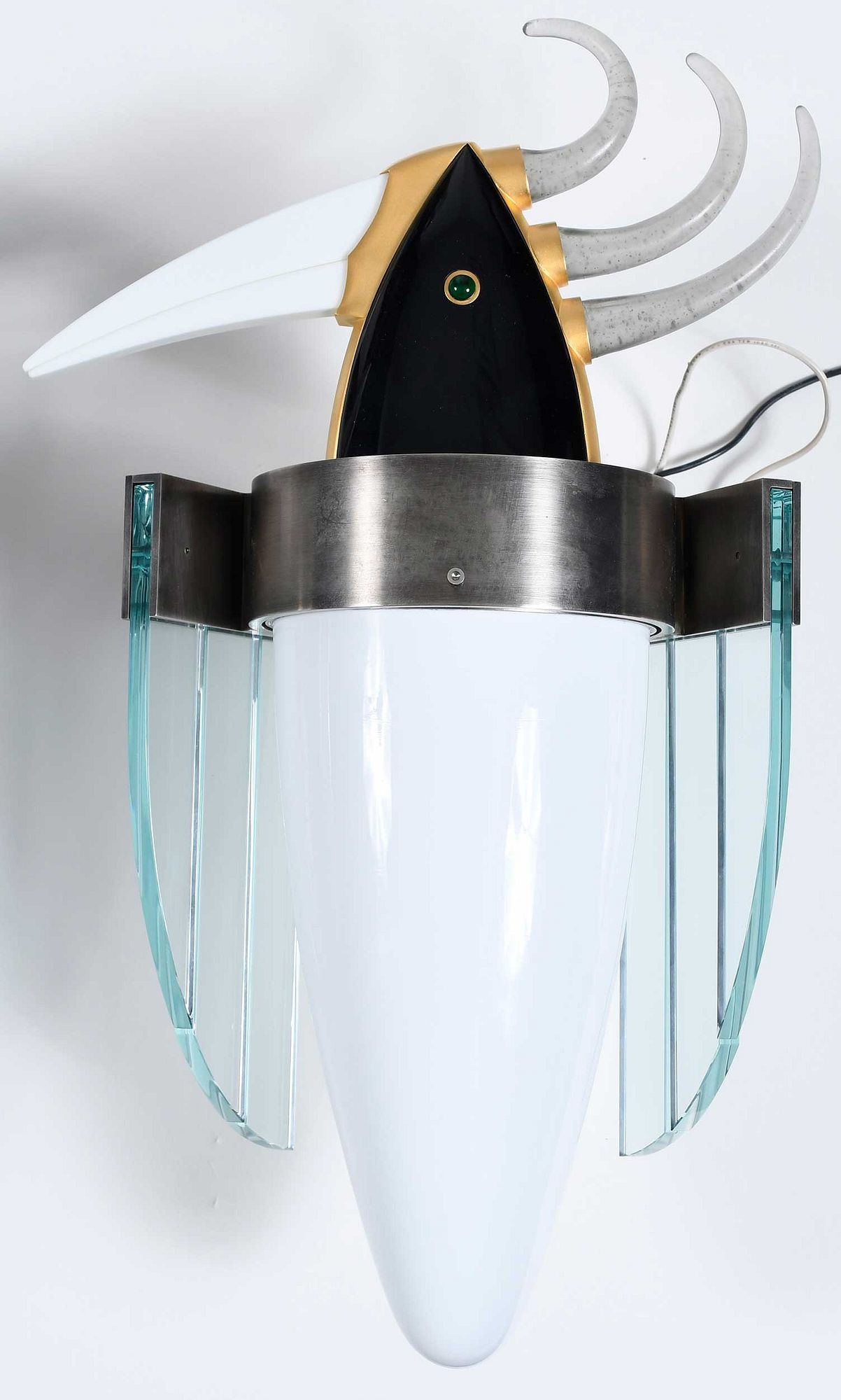 Artwork by Dan Dailey, Dan Dailey, Made of gilt steel, glass