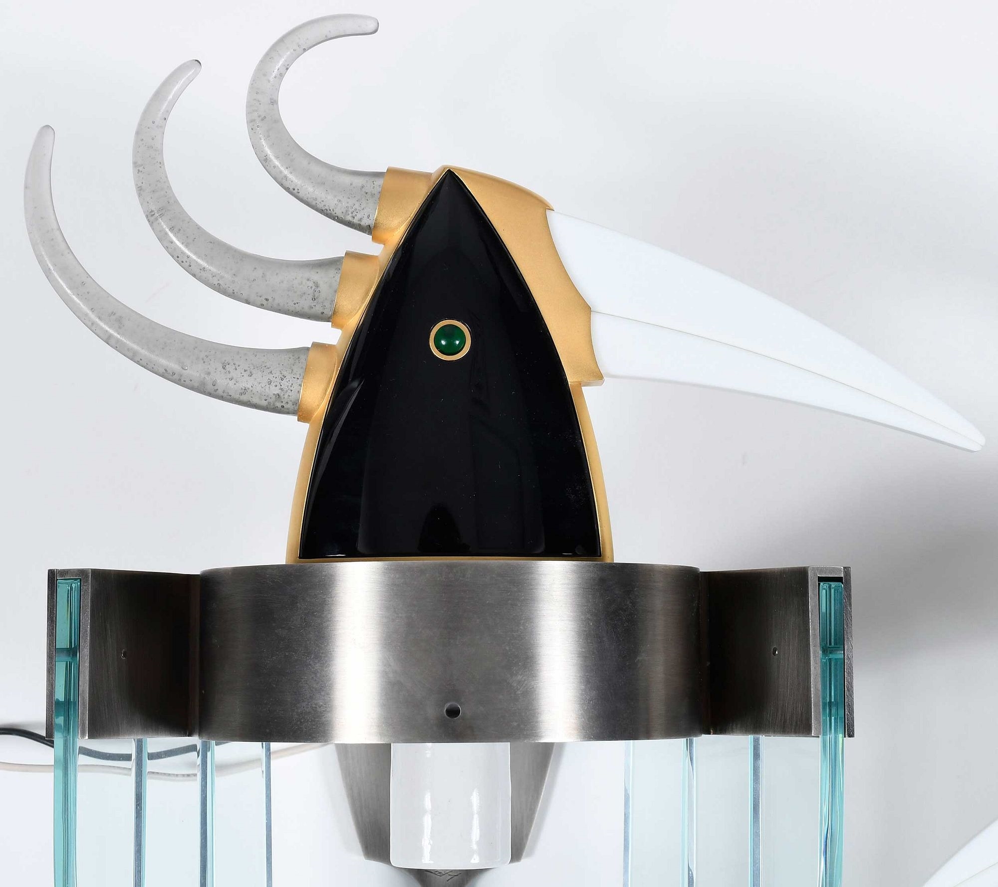 Artwork by Dan Dailey, Dan Dailey, Made of gilt steel, glass