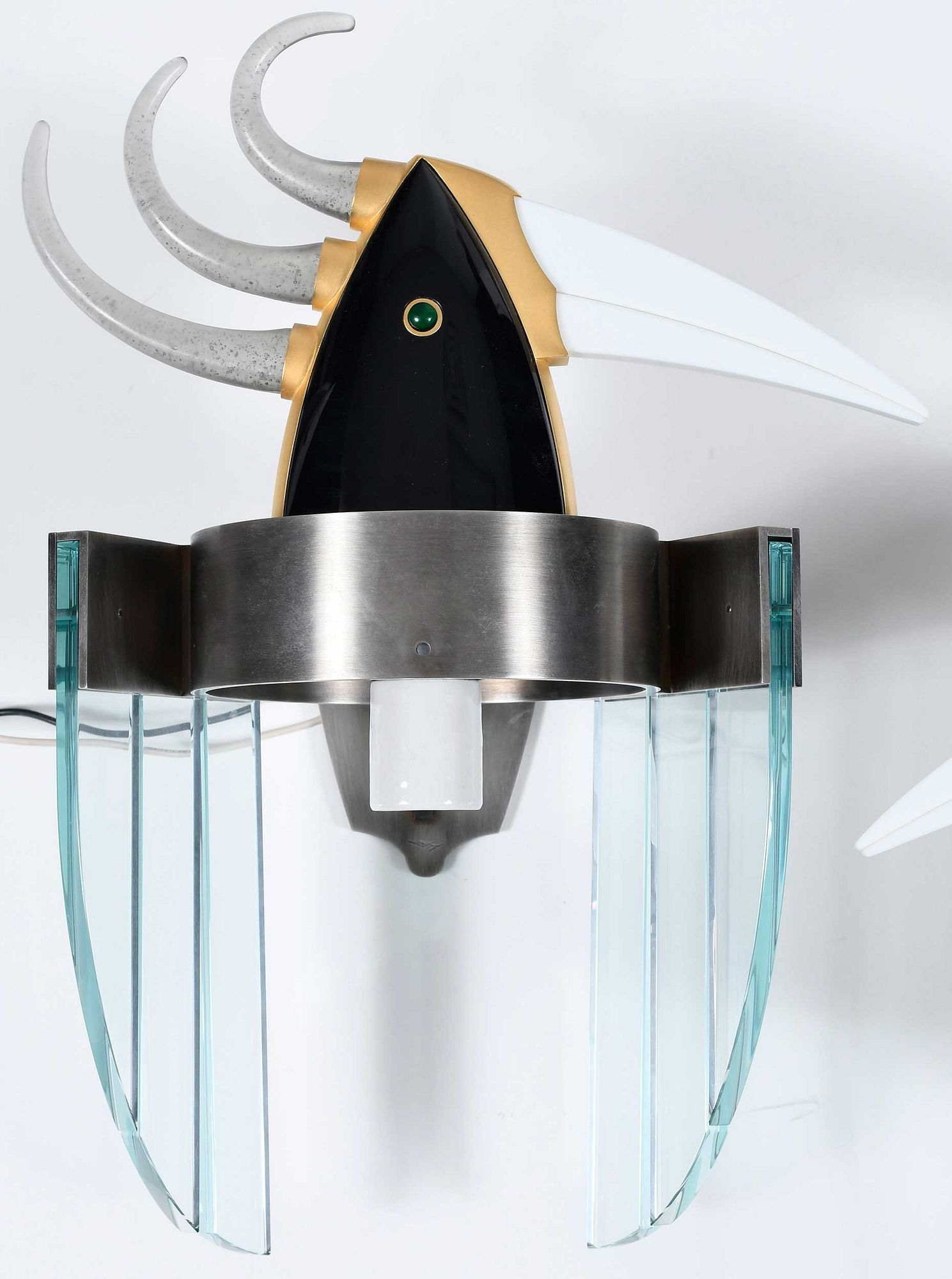 Artwork by Dan Dailey, Dan Dailey, Made of gilt steel, glass