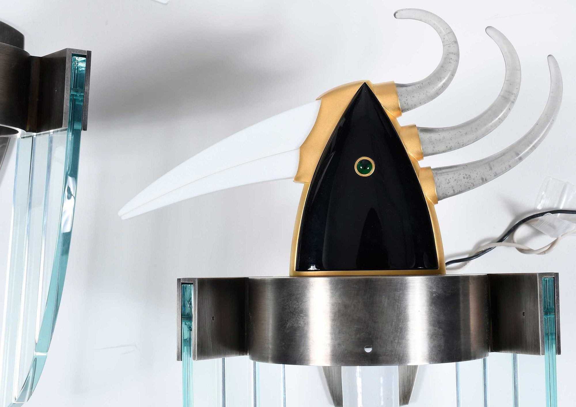 Artwork by Dan Dailey, Dan Dailey, Made of gilt steel, glass