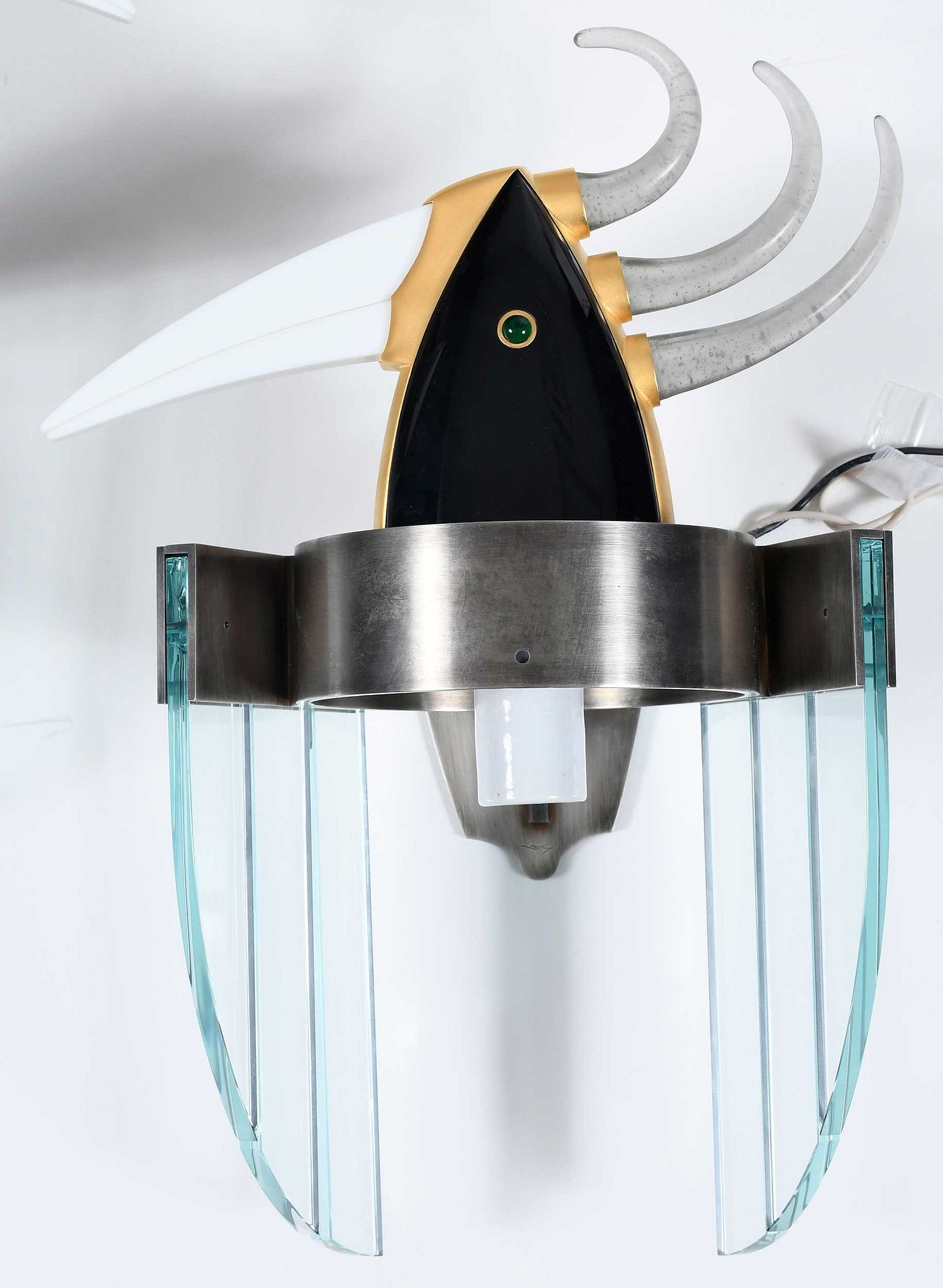 Artwork by Dan Dailey, Dan Dailey, Made of gilt steel, glass