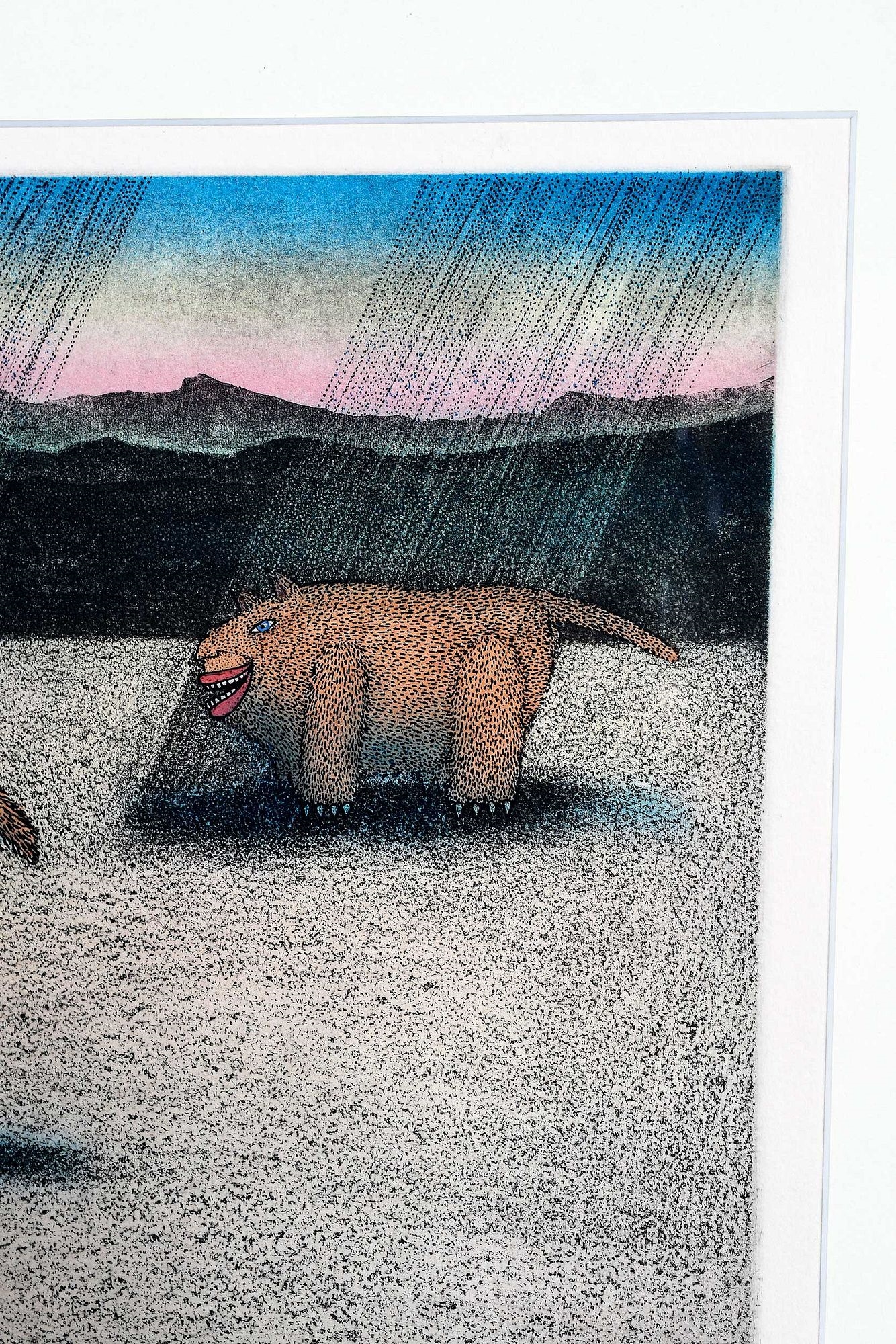 Artwork by T. P. Speer, Two Etchings, Made of color etching