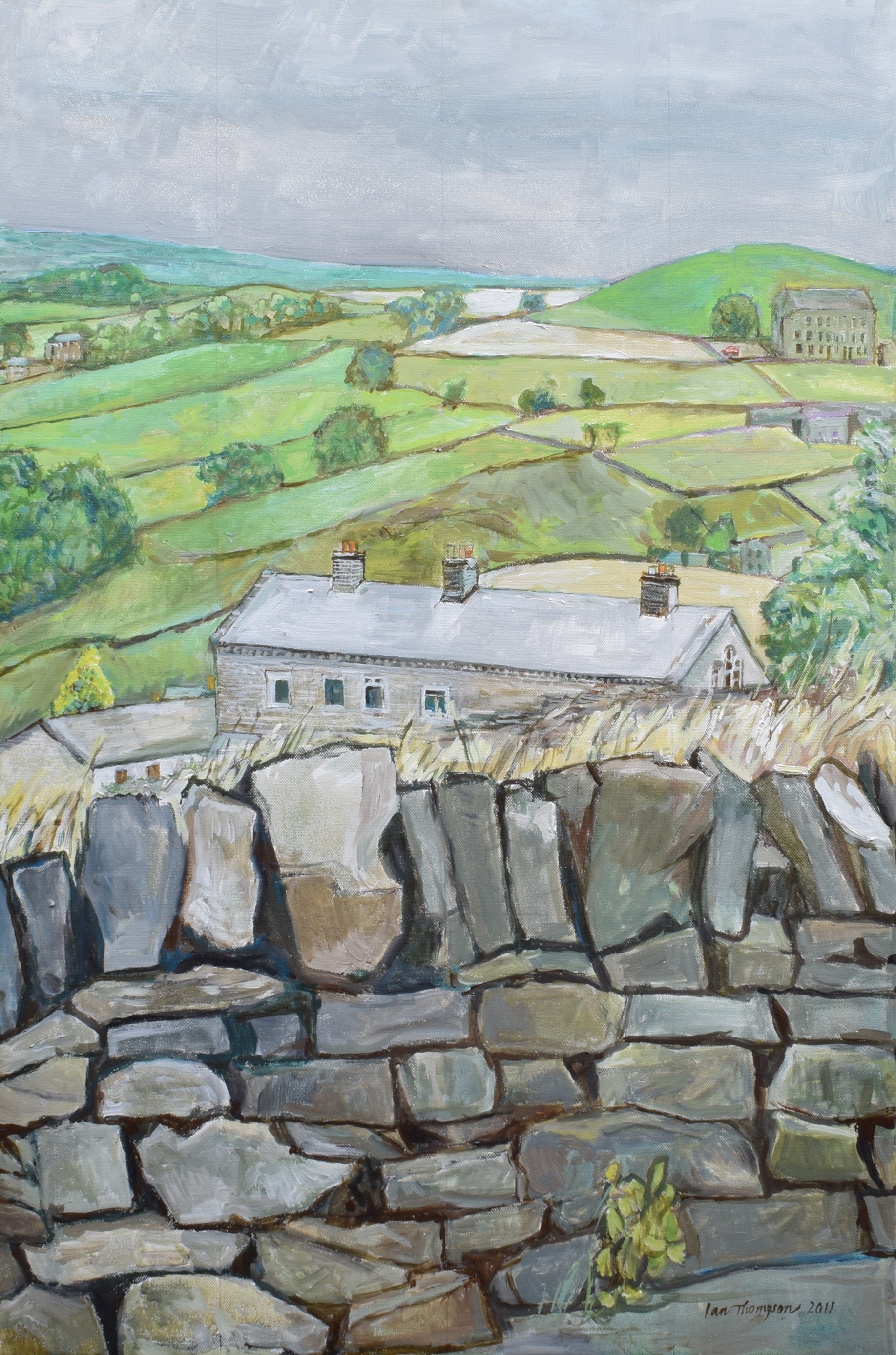 Artwork by Ian Thompson, Stainland Dean, Made of acrylic on canvas