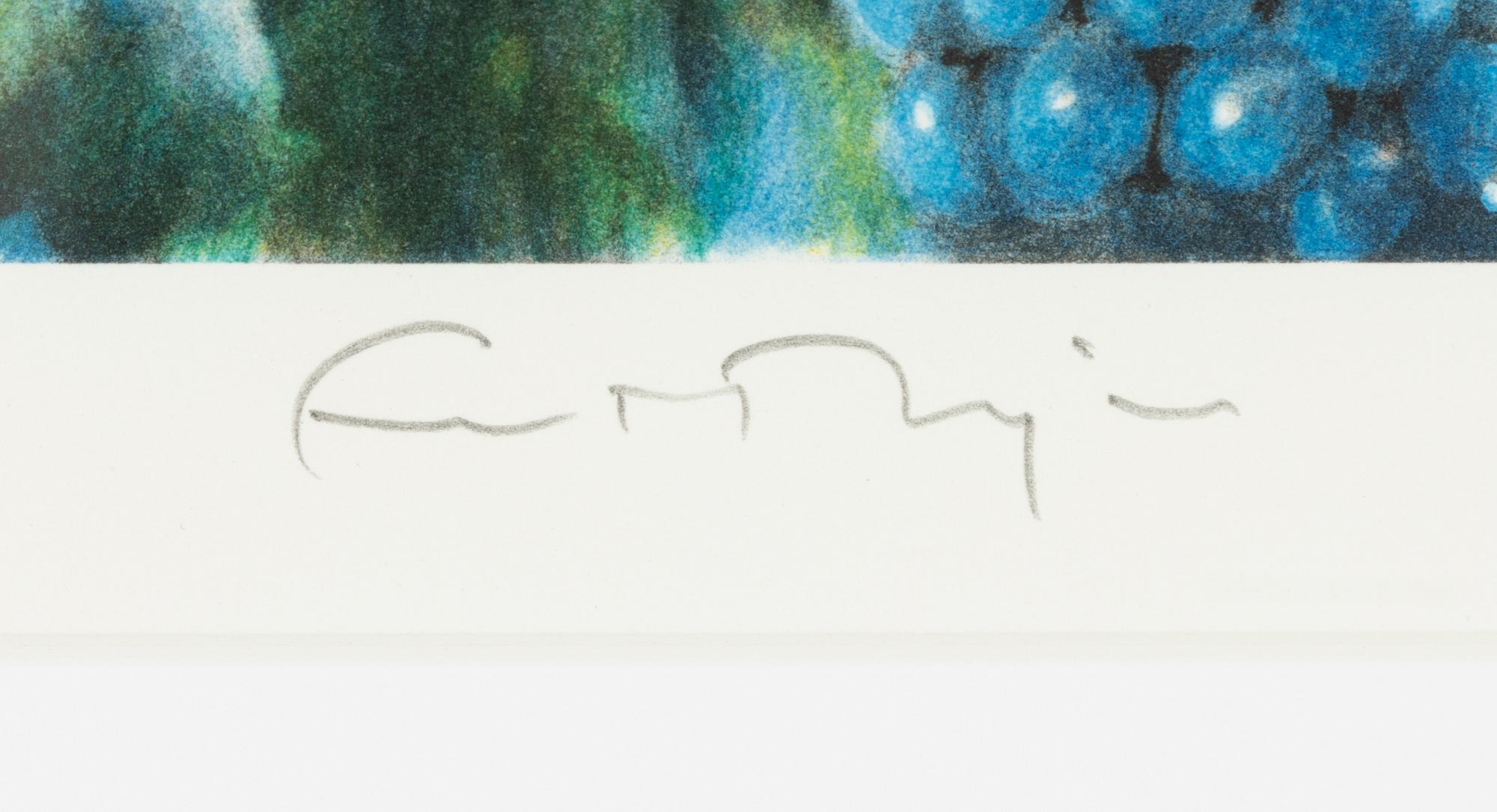 Artwork by Ernst Billgren, Ernst Billgren, "Stad vid vatten" – From "Vid vägens slut, Made of colour lithograph