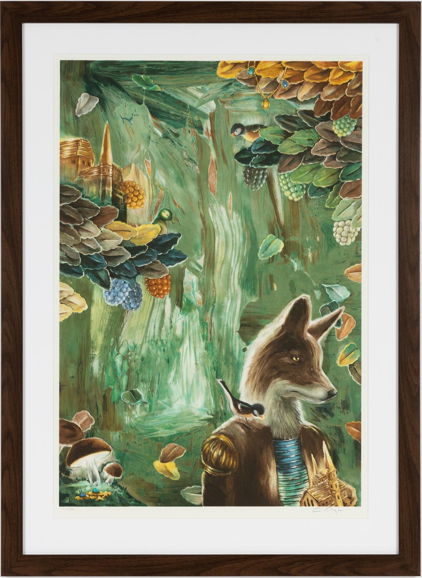 Artwork by Ernst Billgren, Ernst Billgren, "Pallaren" - From "Vid vägens slut, Made of colour lithograph