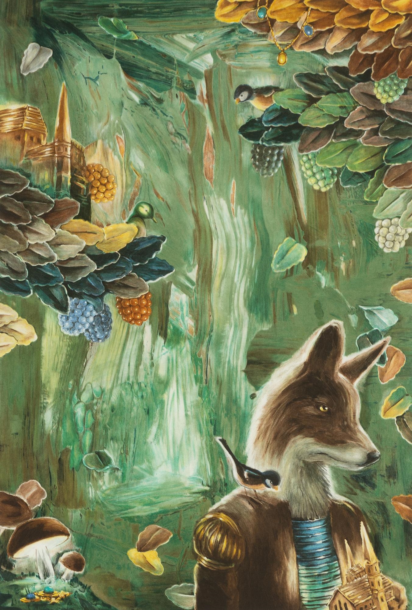 Artwork by Ernst Billgren, Ernst Billgren, "Pallaren" - From "Vid vägens slut, Made of colour lithograph