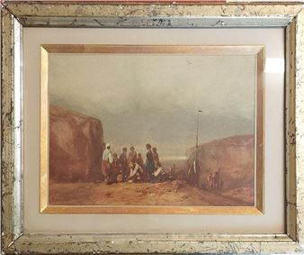 Seaside  Signed lower right 13 x 18 cm - Paul Francois Camoin