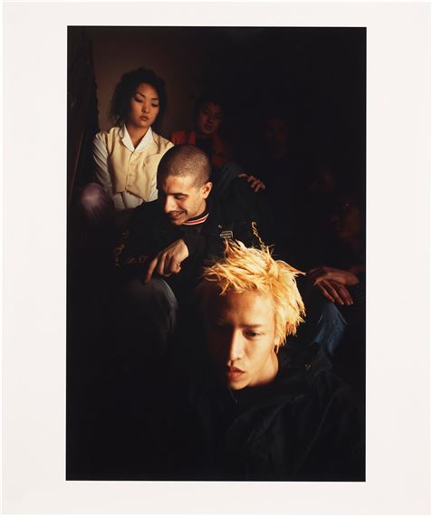 Group on Chelsea staircase