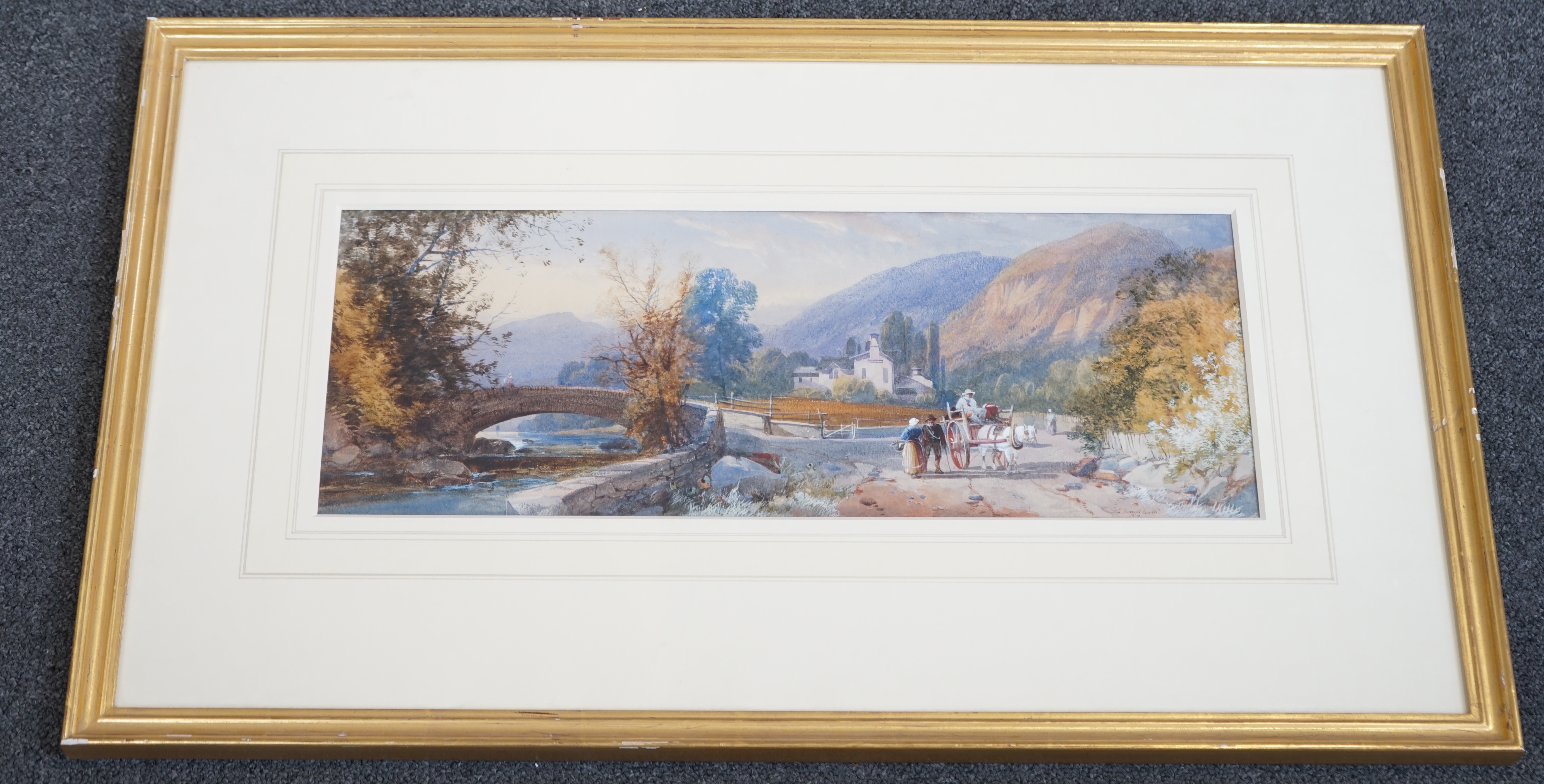 James Burrell Smith | Italian landscape with horse (1879) | MutualArt