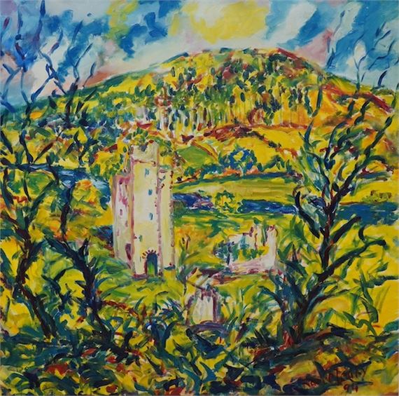 ‘Dysart Castle by Ramie Leahy, dated '94