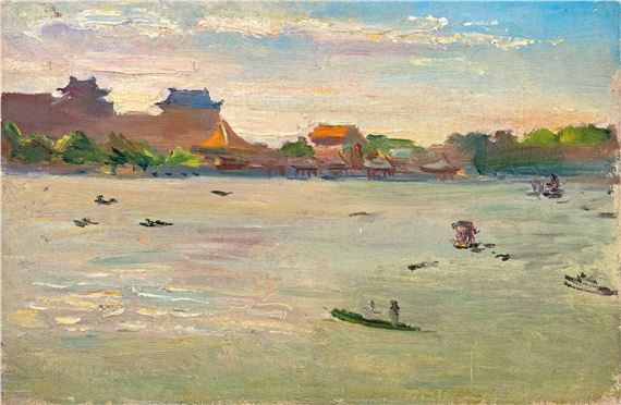 Scenery of Beihai Park by Qin Xuanfu, 1962