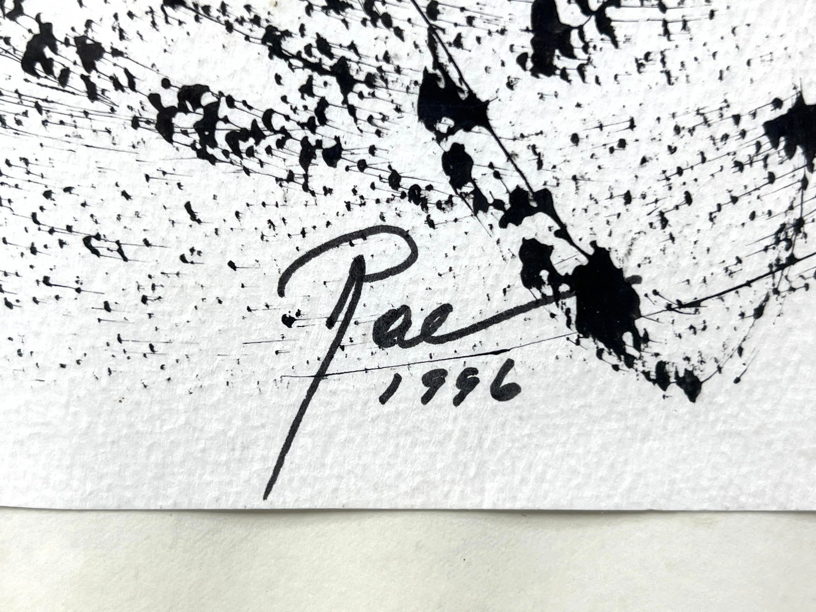 Rae Bk | RAE 1996 Abstract Modern Painting on Paper (1996) | MutualArt