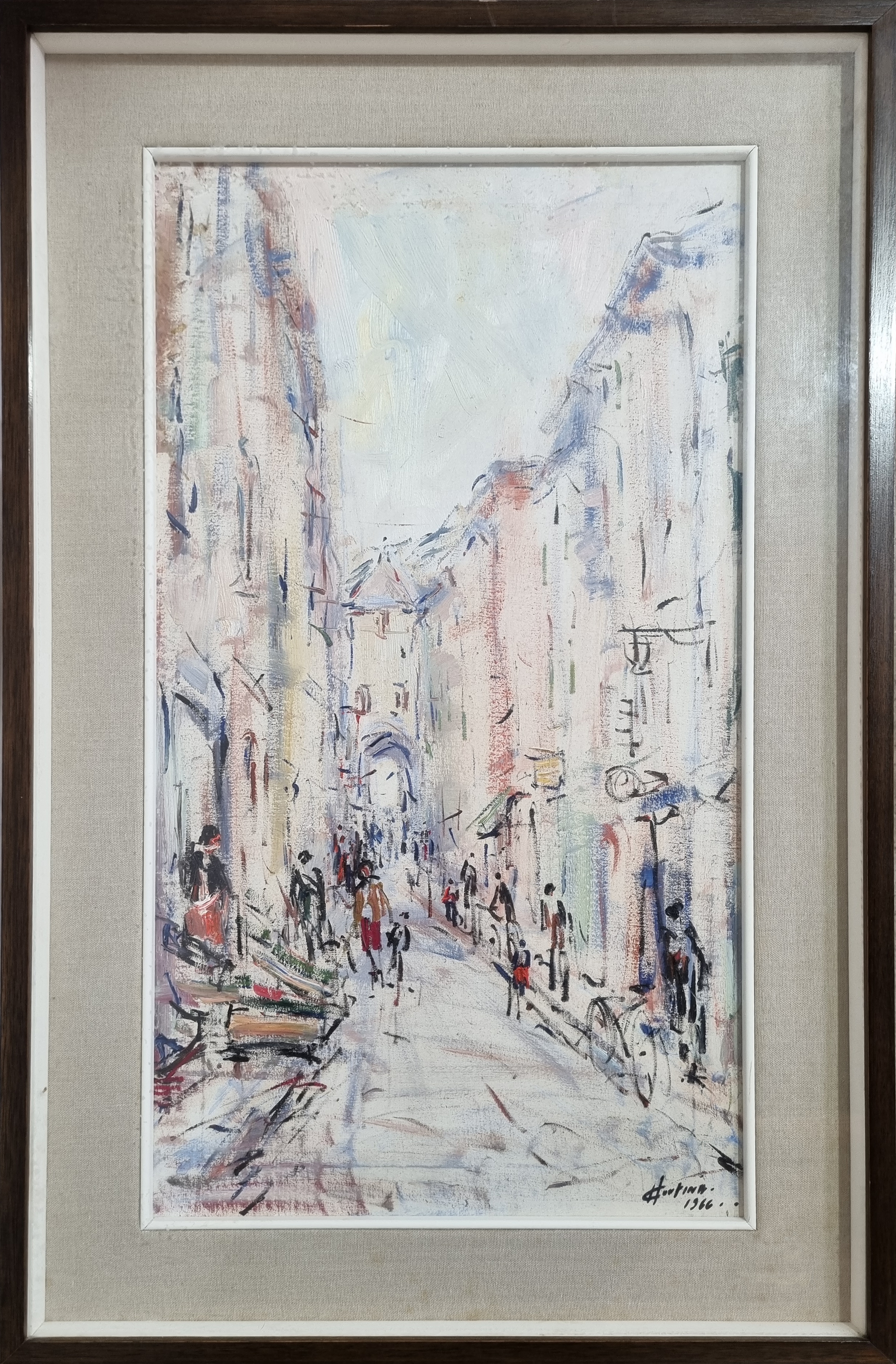 Aldo Cortina | untitled 'Street Scene' | MutualArt
