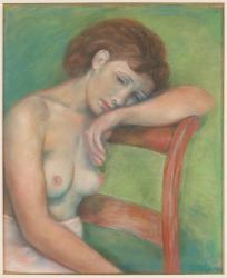 Nu à la chaise by Georges Creten, 1939