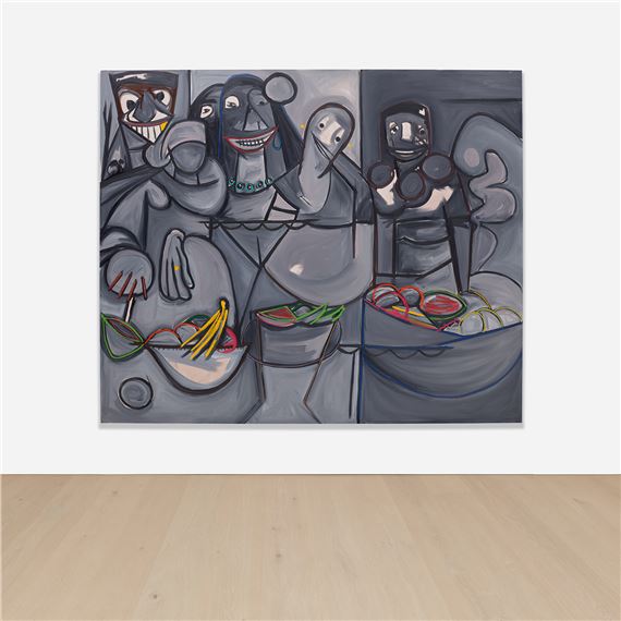 La Cena (the dinner party by Milo Matthieu, Painted in 2021