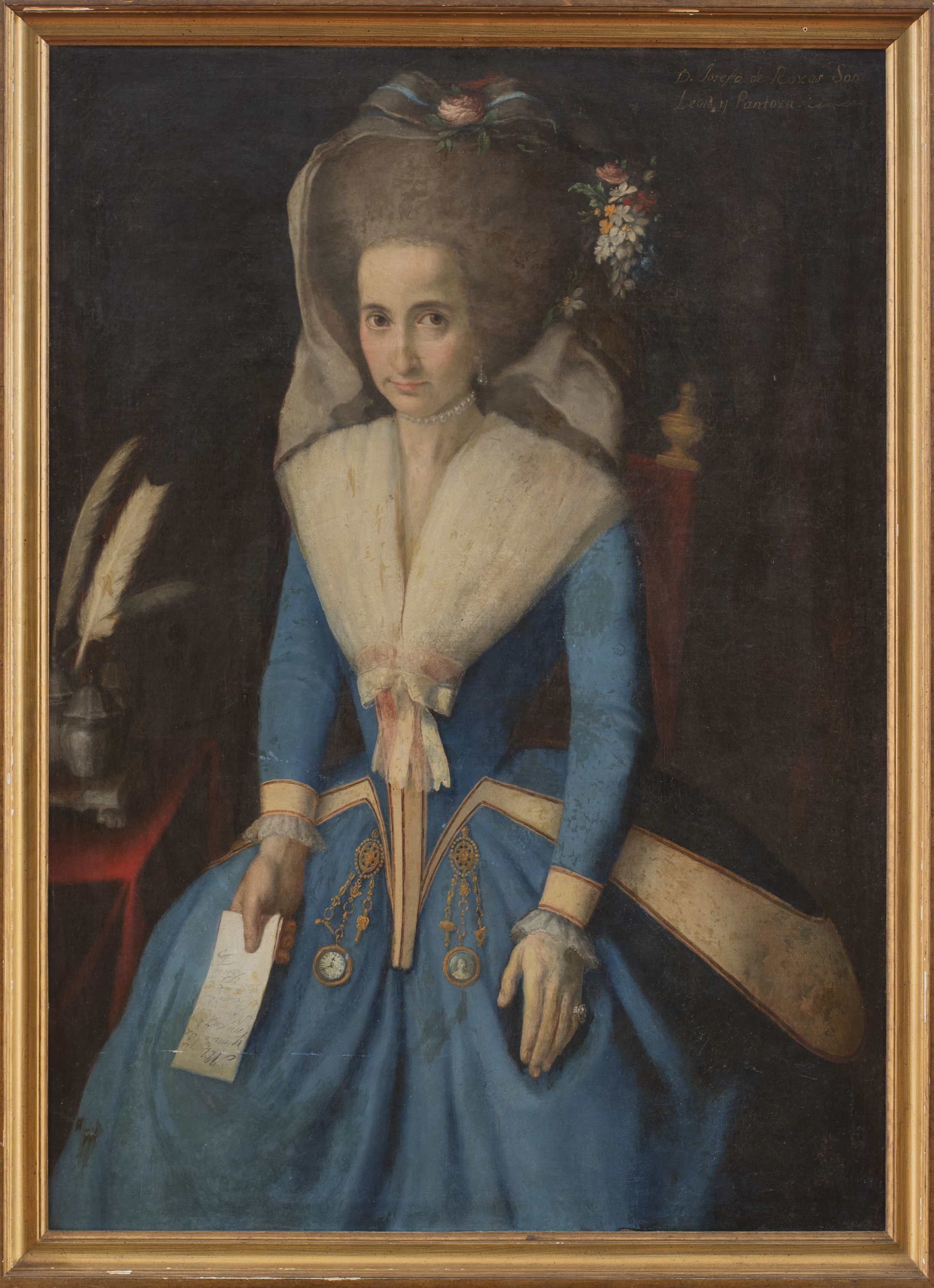 José Campeche | Retrato de Doña Josefa Rojas Sosa León y Pantoja ...
