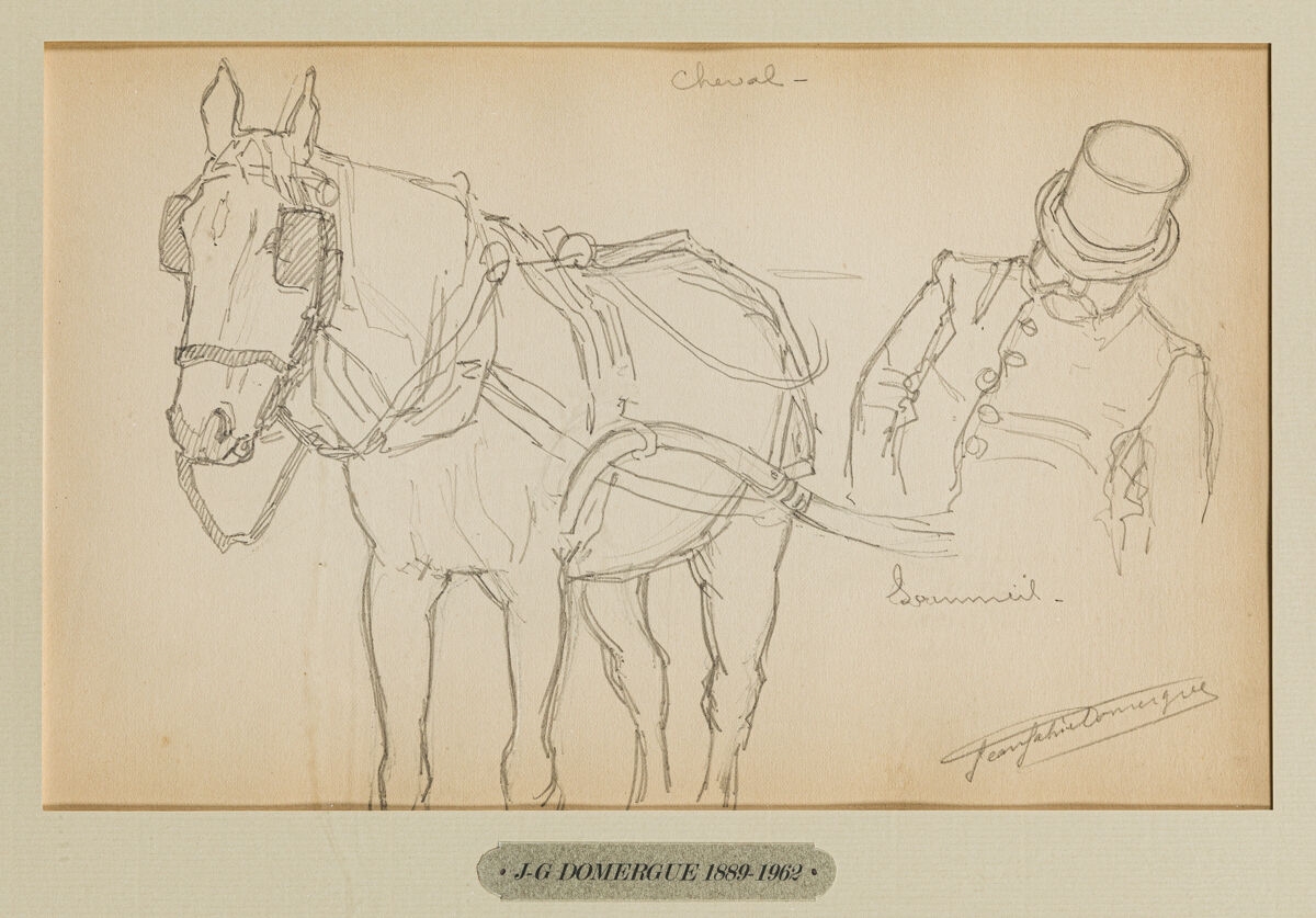 Jean Gabriel Domergue Cocher Endormi Et Son Cheval MutualArt