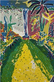 Olga Sheirr 'Jardin De Chine' Signed & Numbered Serigraph - Olga Sheirr