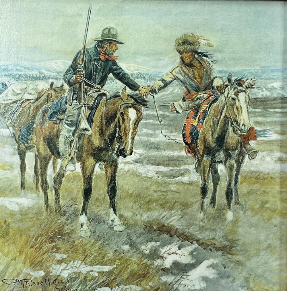Charles Marion Russell | 2) Charles Russell Western Giclee On Canvas ...