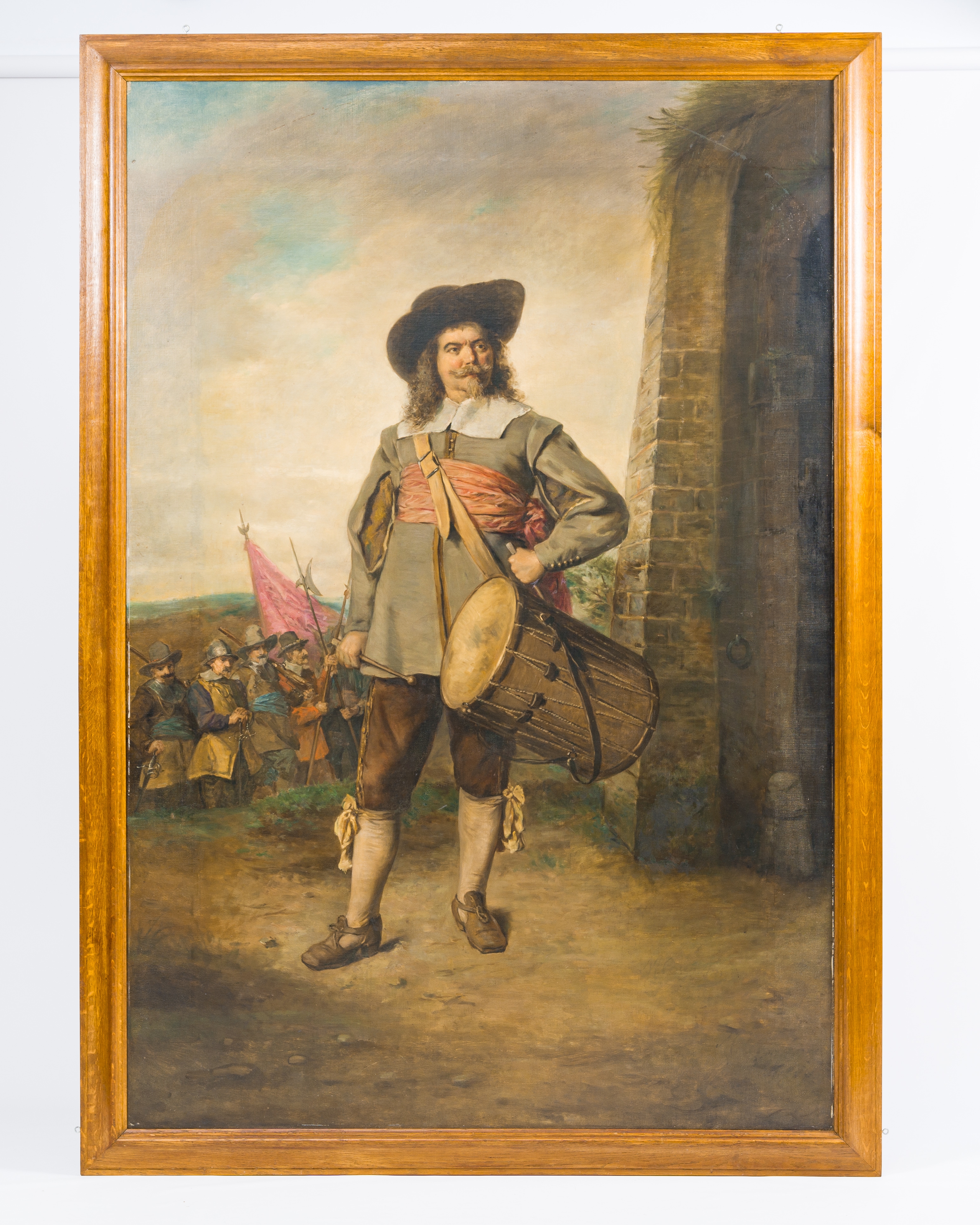 Artwork by Herman Maurice Cossmann, The tambour player, Made of oil on canvas