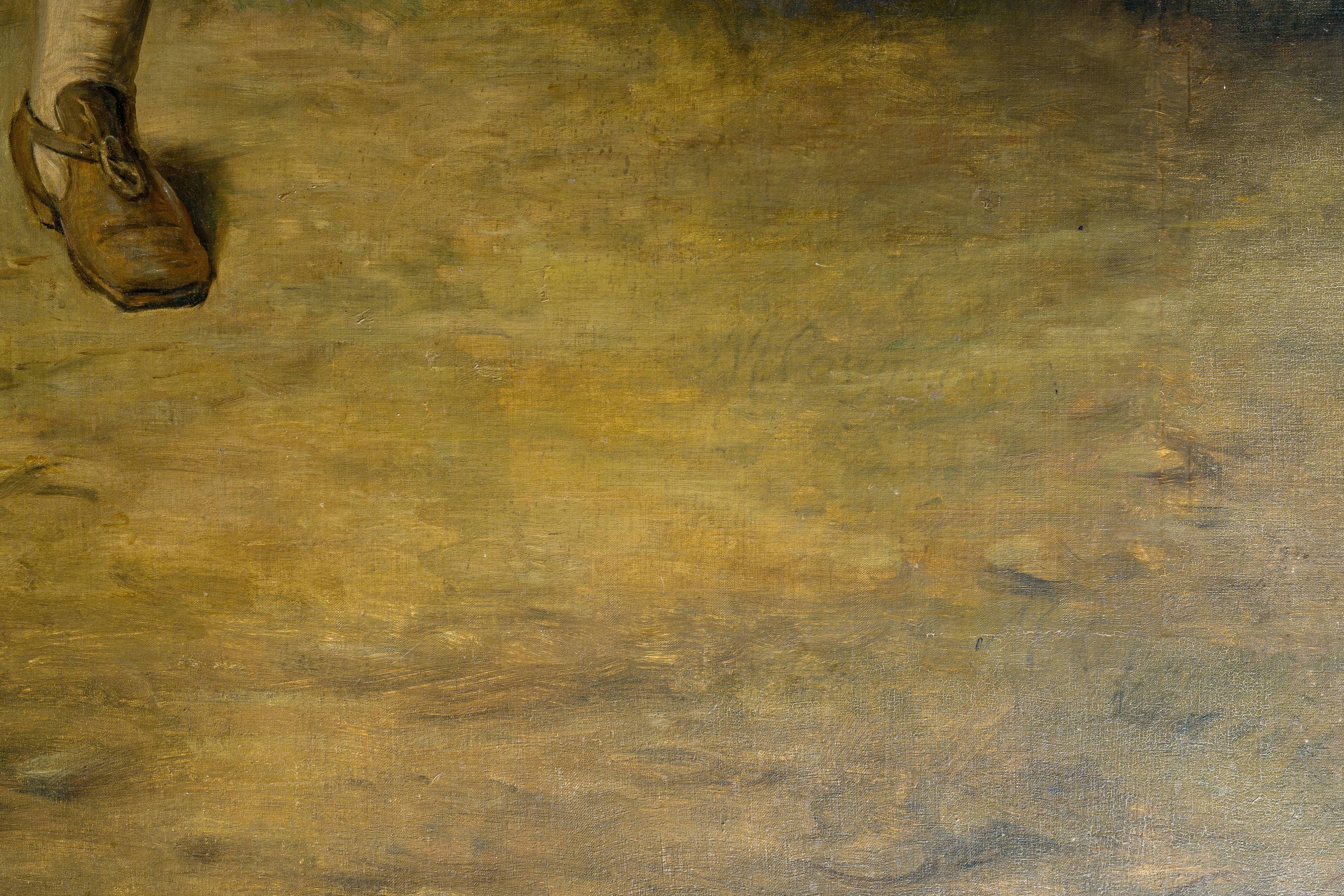 Artwork by Herman Maurice Cossmann, The tambour player, Made of oil on canvas