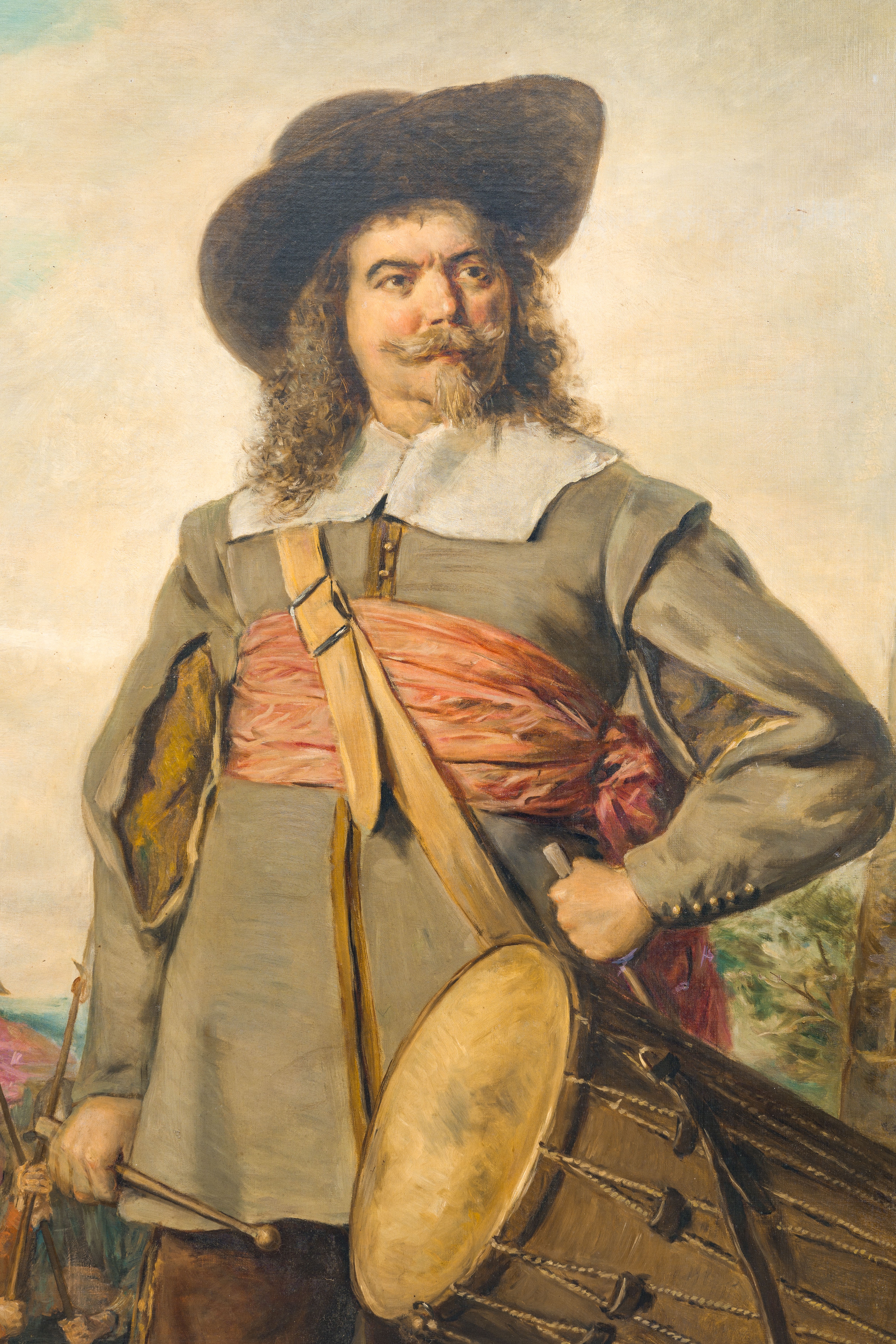 Artwork by Herman Maurice Cossmann, The tambour player, Made of oil on canvas