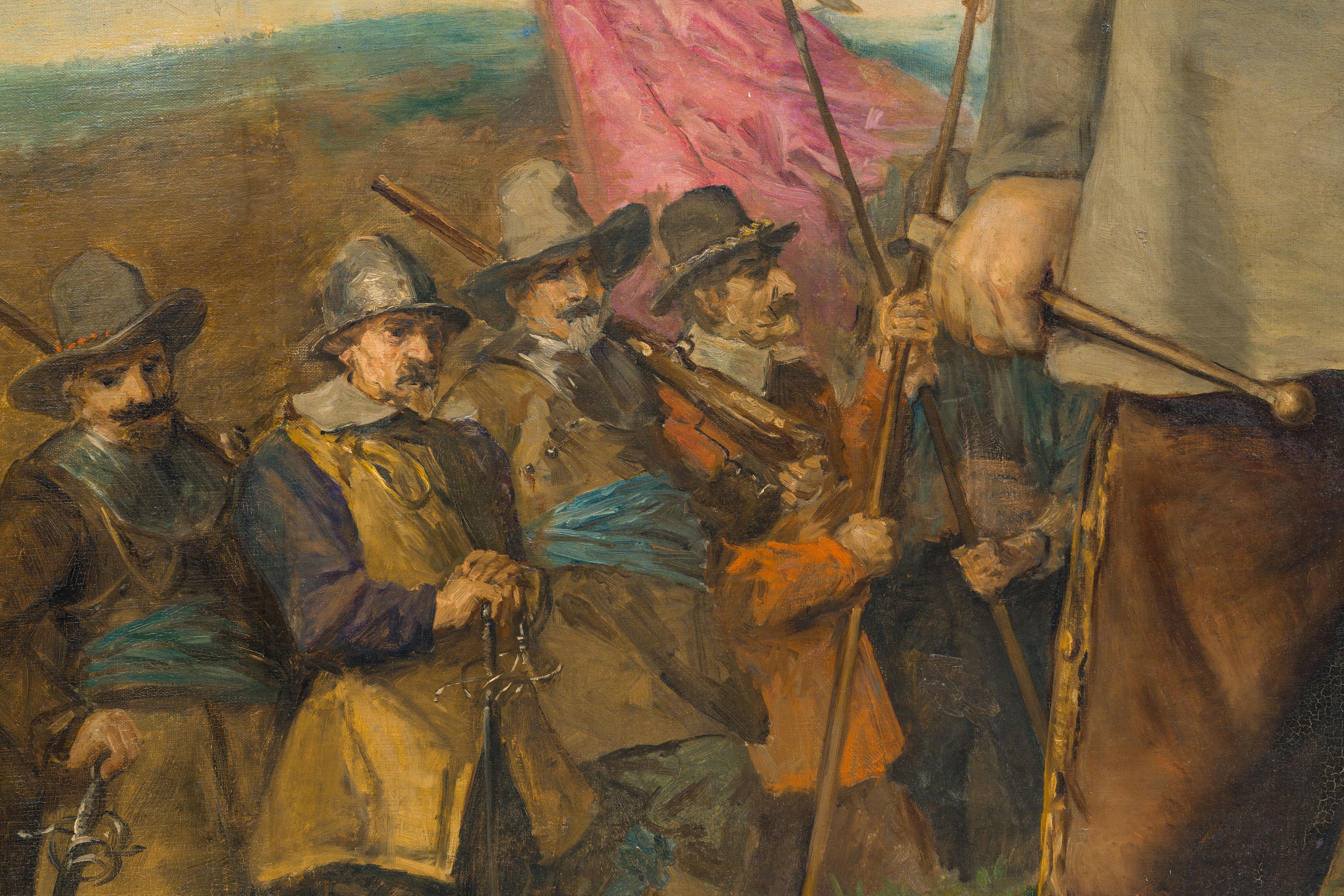 Artwork by Herman Maurice Cossmann, The tambour player, Made of oil on canvas