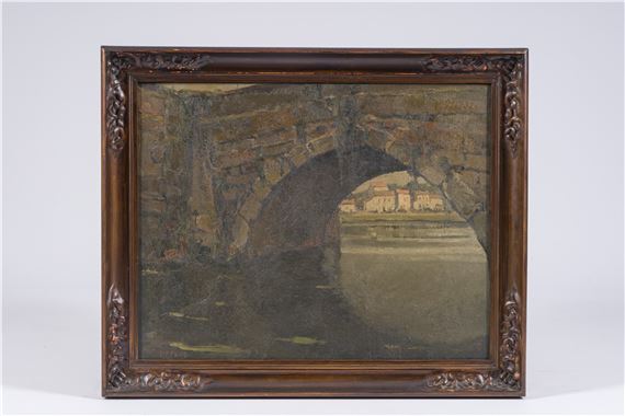 View of the canal by Piet Lippens