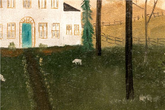Elizabeth Gilkey | Houses With Towering Trees (1989) | MutualArt