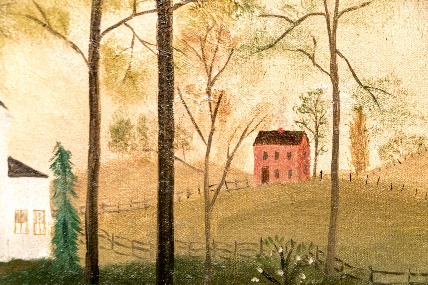 Elizabeth Gilkey | Houses With Towering Trees (1989) | MutualArt