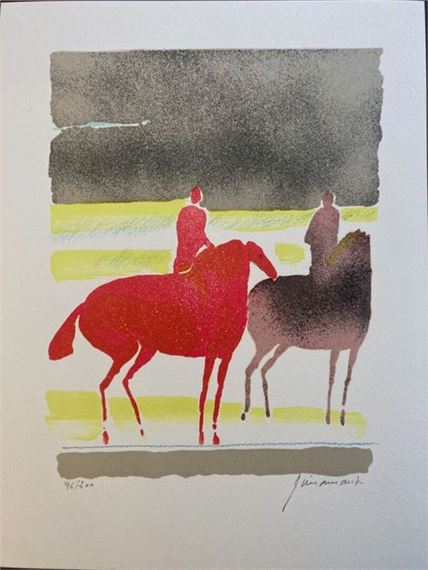 Paul Guiramand | Bouquet de fleurs et Citrons Lithograph signed
